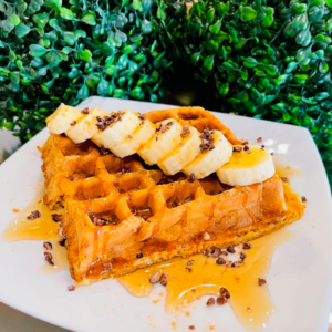 Wafle de Avena con Plátano